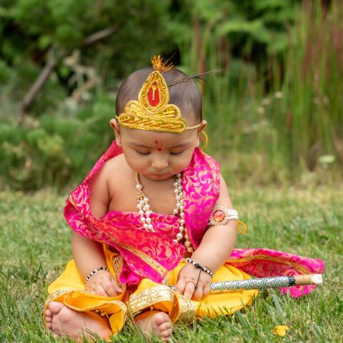 Krishna & Radha Costume Parade