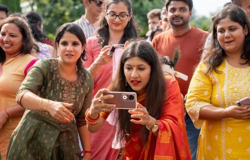 Krishna & Radha Costume Parade