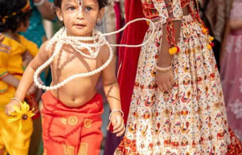 Krishna & Radha Costume Parade